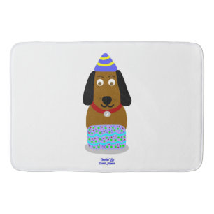 Tapete De Banheiro Parabéns Pup Large Bath Mat