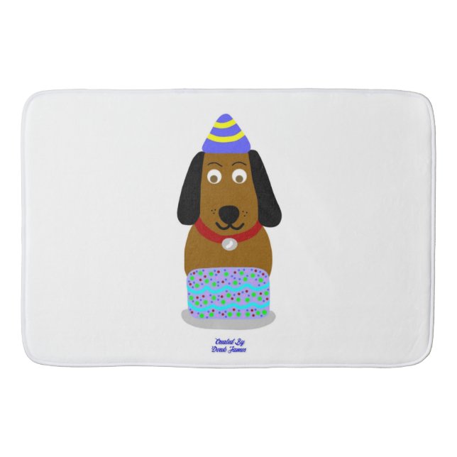 Tapete De Banheiro Parabéns Pup Large Bath Mat (Frente)