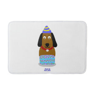 Tapete De Banheiro Parabéns Pup Medium Bath Mat
