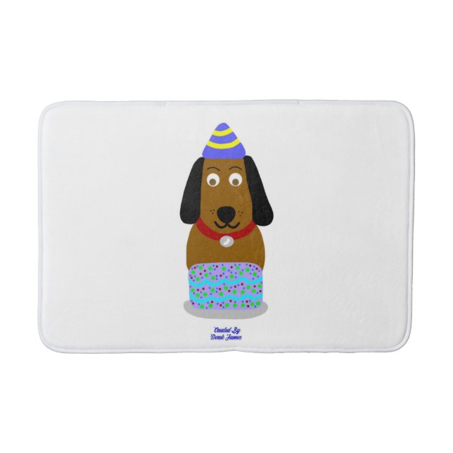 Tapete De Banheiro Parabéns Pup Medium Bath Mat (Frente)