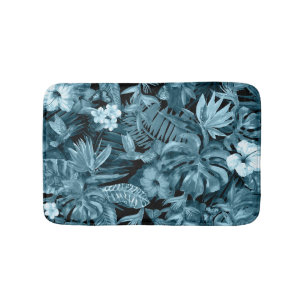 Tapete De Banheiro Paraíso Tropical de Aquarela: Flor da Selva