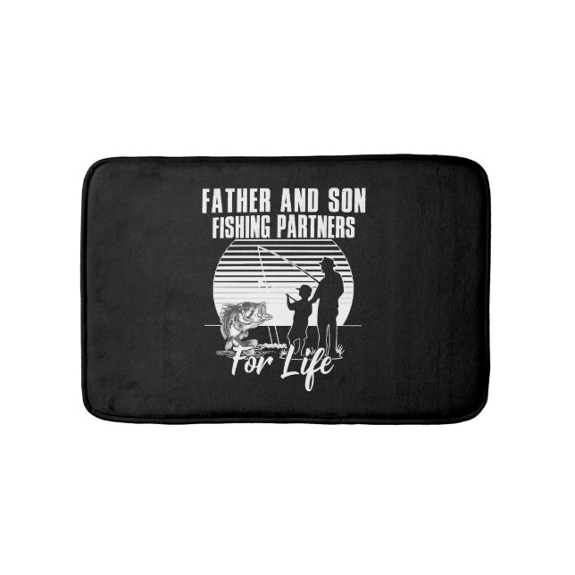Tapete De Banheiro Parceiro de pesca Padre & Son para toda a vida (frente)