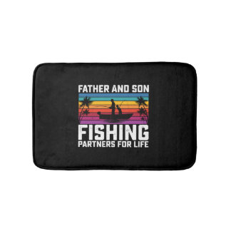 Tapete De Banheiro Parceiros De Pesca Do Pai E Do Filho Para A Vida
