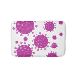 Tapete De Banheiro Partícula Viral Roxa