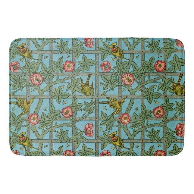 Tapete De Banheiro Pássaros e Flores de William Morris (Frente)