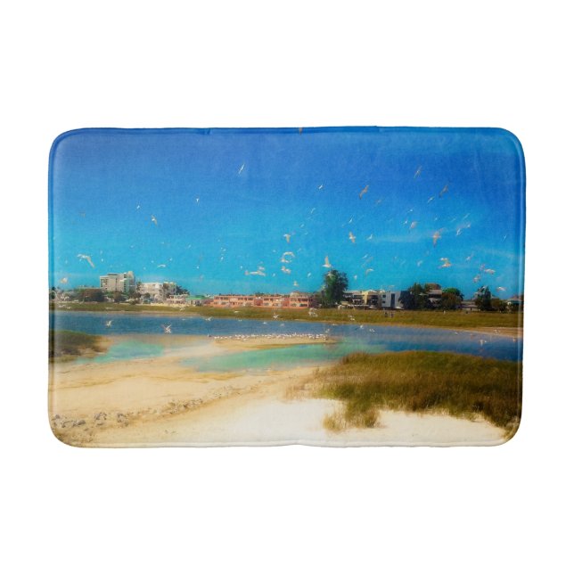 Tapete De Banheiro Pássaros em todo lugar (Frente)