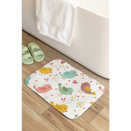 Tapete De Banheiro Pássaros Encantados