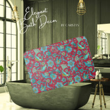 Pássaros, Florais, Azuis, Vermelho