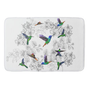 Tapete De Banheiro Pássaros primavera - Hummingbird - Escolha/adicio