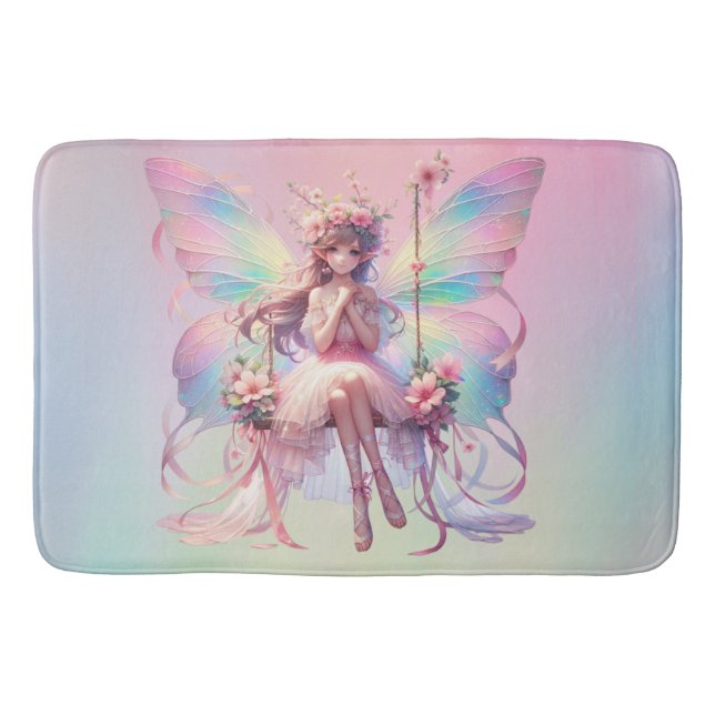 Tapete De Banheiro Pastel Ballerina Fairy Princess Girls (Frente)