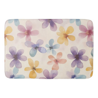Tapete De Banheiro Pastel Floral Retro Hippie Flowers