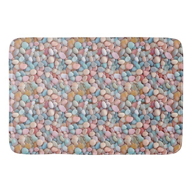 Tapete De Banheiro Pastel Pebbles Mat (Frente)