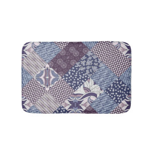 Tapete De Banheiro Patchwork Doodle: Vintage Boho Seamless.