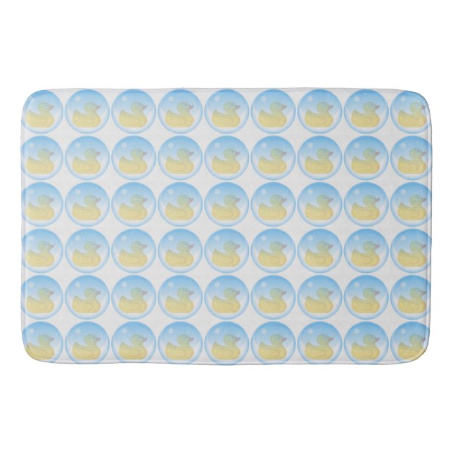 Tapete De Banheiro Pato no Bubble Quirky Pattern (Frente)