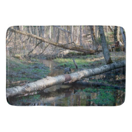 Tapete De Banheiro Patos Na Floresta, Grande Matriz De Banho