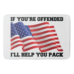 Tapete De Banheiro Patriota Americano