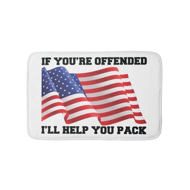 Tapete De Banheiro Patriota Americano (frente)