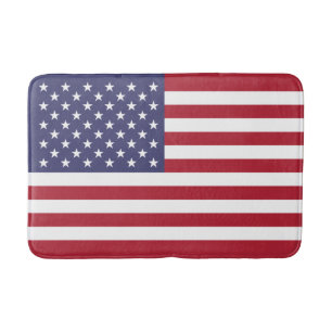 Tapete De Banheiro Patriótico Americano Flag Bathroom Mat
