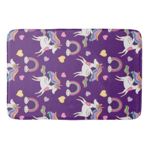 Tapete De Banheiro Patterno Funny Unicorn Magic Horse Cute