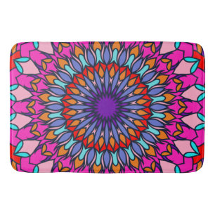 Tapete De Banheiro Patterno Summer Fashion Colorful Vintage Trendy
