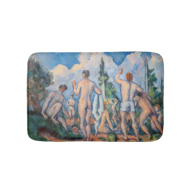 Tapete De Banheiro Paul Cezanne - Banhistas (frente)
