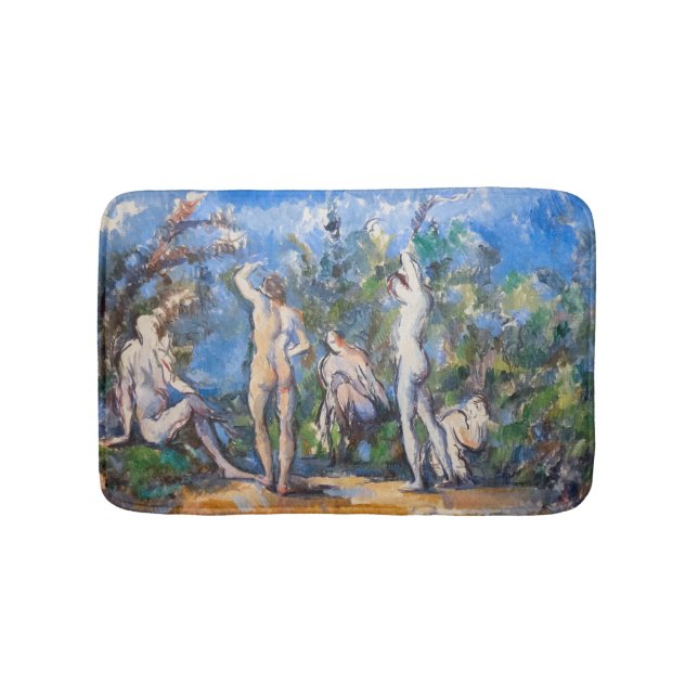 Tapete De Banheiro Paul Cezanne - Cinco Banhistas (frente)