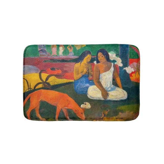 Tapete De Banheiro Paul Gauguin - Árearea / O Cachorro Vermelho (frente)
