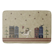 Paz no País Terra Folkart Snowman & Crow