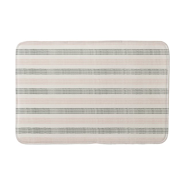 Tapete De Banheiro Peach Sage Modern Minimalist Strike Boho (Frente)