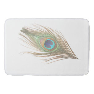 Tapete De Banheiro Peacock Feather
