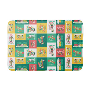 Tapete De Banheiro Peanuts Peppermint Dreams Padrão de Feriado