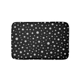 Tapete De Banheiro Pearl Pattern on Black Background