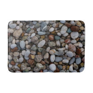 Tapete De Banheiro Pebbles naturais