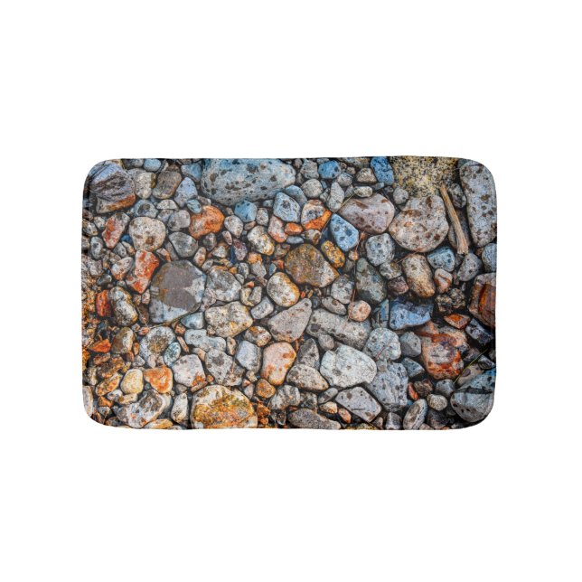 Tapete De Banheiro Pedras Coloridas Bath Mat (frente)