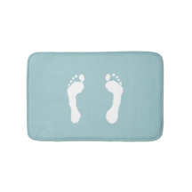 Pegadas Branco-Carimbadas (azuis)