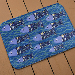 Tapete De Banheiro Peixes de praia Capas de praia pescadores marinhos