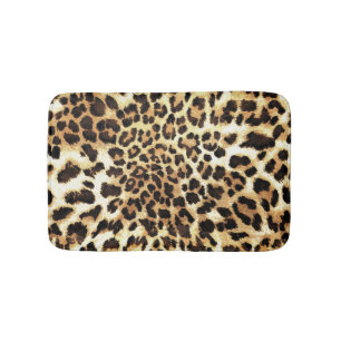 Tapete De Banheiro Pele-leopardo, design de padrão uniforme.