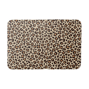 Tapete De Banheiro Pele-Pele-Leopardo Padrão