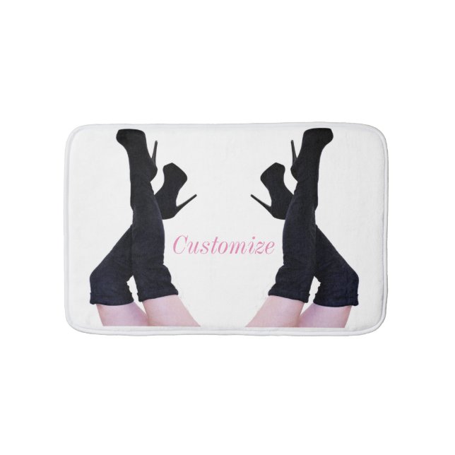 Tapete De Banheiro Pele Preta Boot Thunder_Cove (frente)