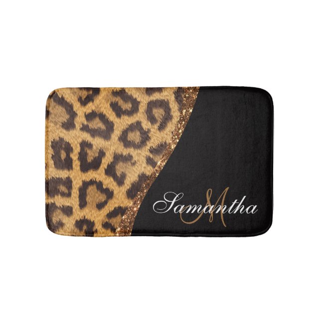 Tapete De Banheiro Peles Leopardo Impressas e Luminosas (frente)