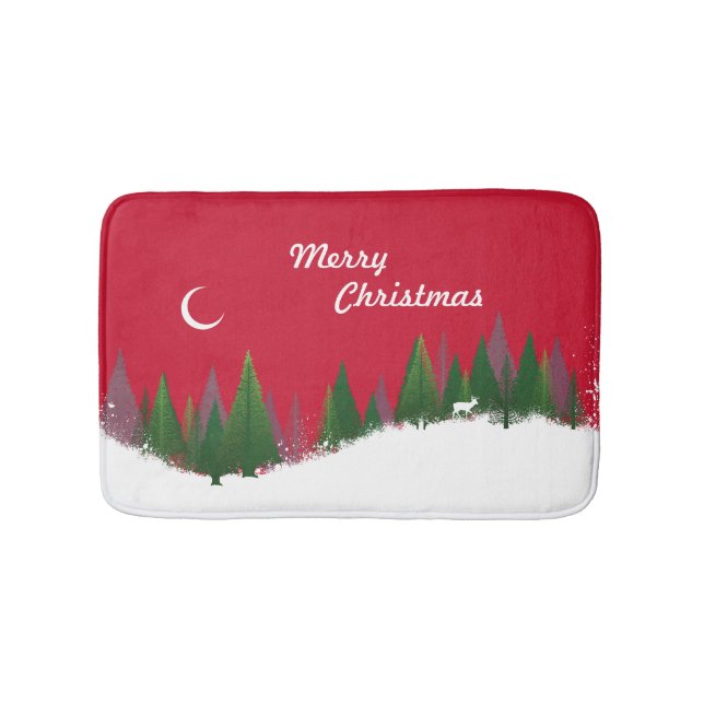 Tapete De Banheiro Pena de Natal Bath Mat (frente)