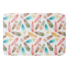 Tapete De Banheiro Penas de cores