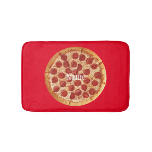 Tapete De Banheiro Pepperoni Pizza Thunder_Cove