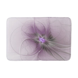 Tapete De Banheiro Pequena Beleza Moderno Cinza Mauve Arte Fractal Fl