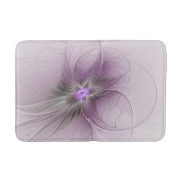 Tapete De Banheiro Pequena Beleza Moderno Cinza Mauve Arte Fractal Fl