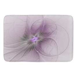 Tapete De Banheiro Pequena Beleza Moderno Cinza Mauve Arte Fractal Fl