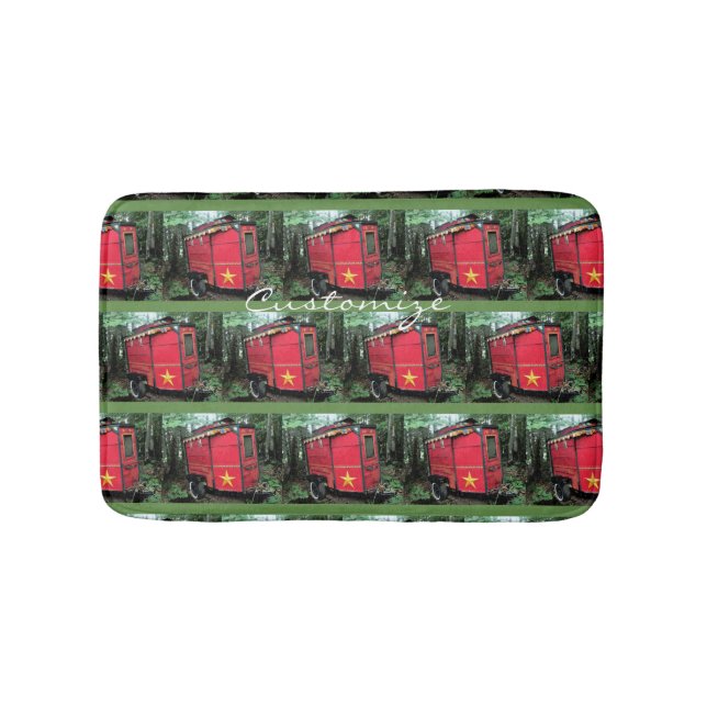 Tapete De Banheiro Pequena caravana cigana personalizada (frente)