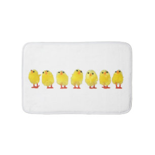 Tapete De Banheiro Pequenas Pintinhos Bath Mat