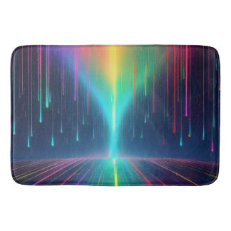 Tapete De Banheiro Perfuração de Arco-Íris