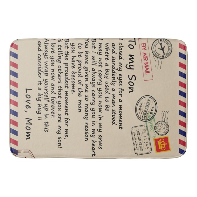 Tapete De Banheiro Personalizado Para Minha Filha Da Mãe (Frente)